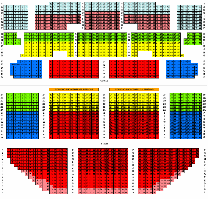 Apollo Seating Chart London